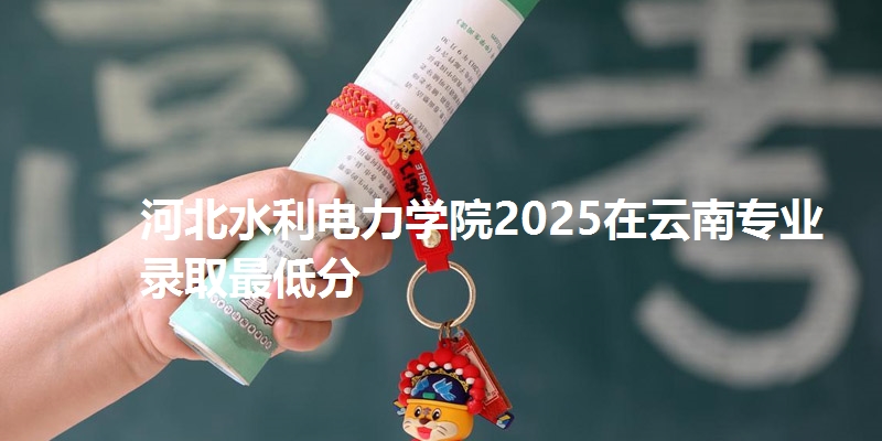 河北水利电力学院2025在云南专业录取最低分