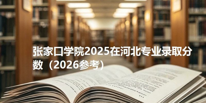 张家口学院2025在河北专业录取分数(2026参考)