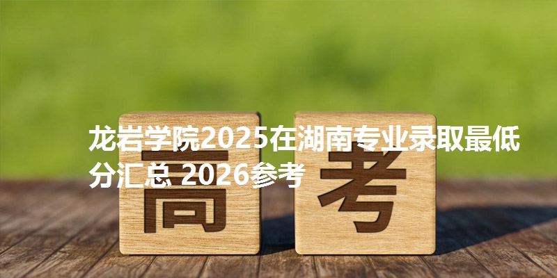 龙岩学院2025在湖南专业录取最低分汇总 2026参考