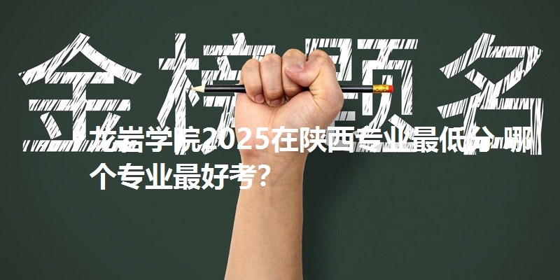 龙岩学院2025在陕西专业最低分 哪个专业最好考?