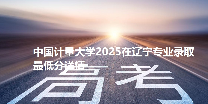 中国计量大学2025在辽宁专业录取最低分详情