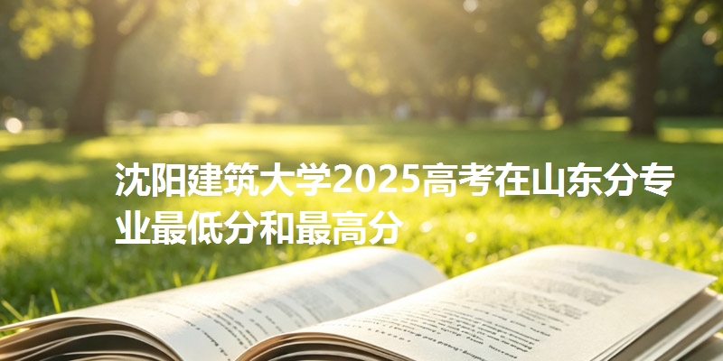 沈阳建筑大学2025高考在山东分专业最低分和最高分