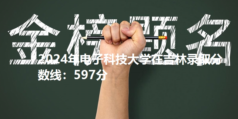 2024年电子科技大学在吉林录取分数线：597分