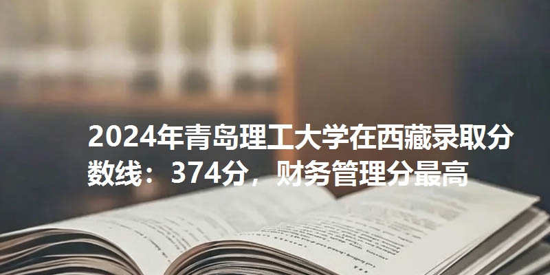 2024年青岛理工大学在西藏录取分数线：374分，财务管理分最高