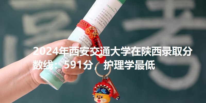 2024年西安交通大学在陕西录取分数线：591分，护理学最低