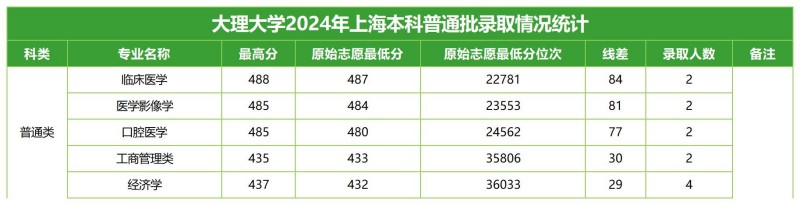 大理大学2024高考上海分专业录取分数线.jpg