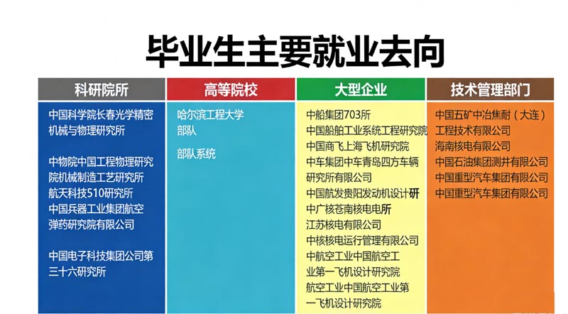 哈工程毕业生主要去向分析