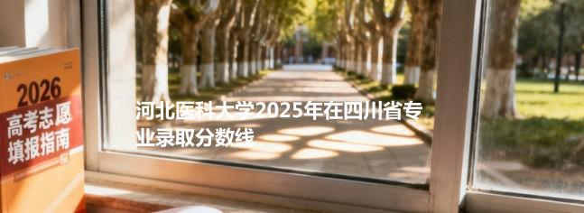 河北医科大学2025在四川专业录取最低分