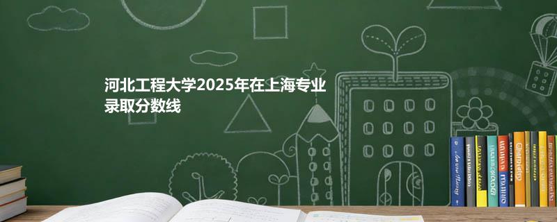 河北工程大学2025在上海专业录取最低分