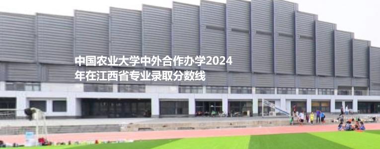 中国农业大学中外合作办学2024高考江西省专业录取分数线