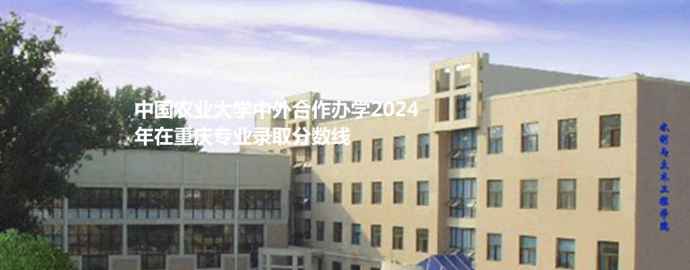 中国农业大学中外合作办学2024年在重庆专业录取分数线