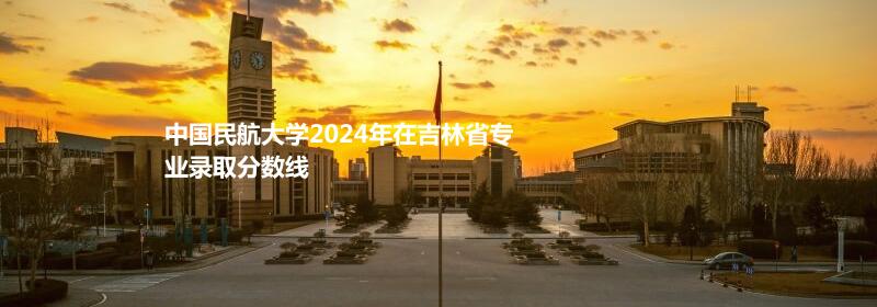 中国民航大学2024年在吉林省专业录取分数线