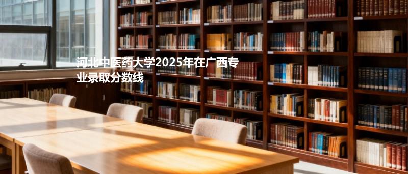 河北中医药大学2025在广西专业录取最低分