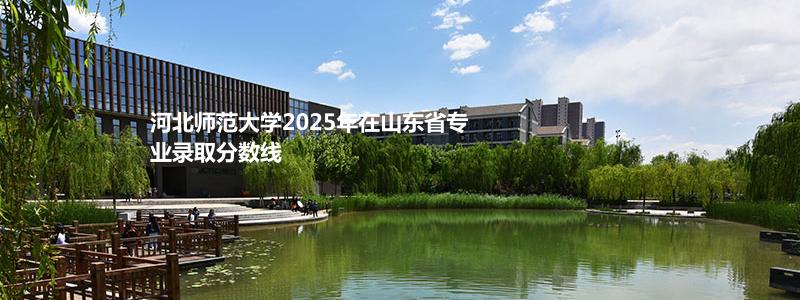 河北师范大学2025年在山东省专业录取分数线