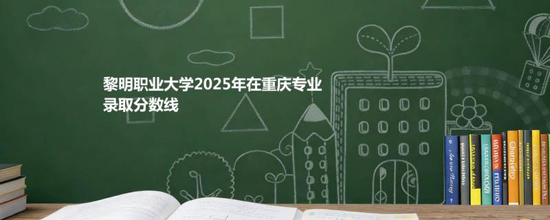 黎明职业大学2025在重庆录取专业分数汇总 2026多少分能考上