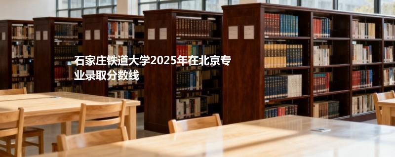 石家庄铁道大学2025在北京专业录取最低分一览