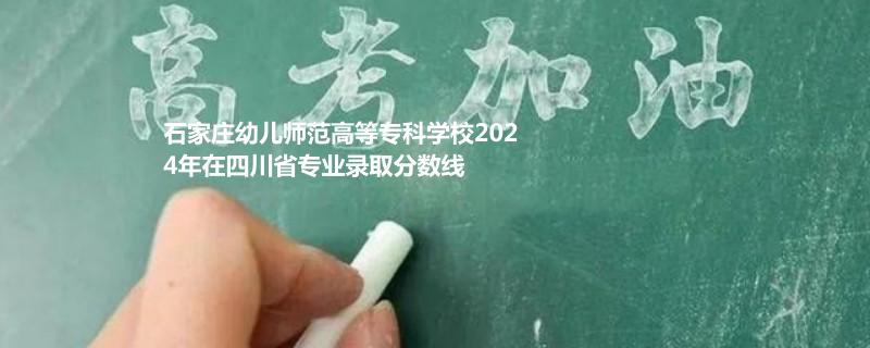 石家庄幼儿师范高等专科学校2024年在四川省专业录取分数线
