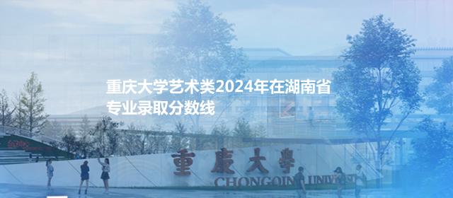 重庆大学艺术类2024高考在湖南专业录取分数线