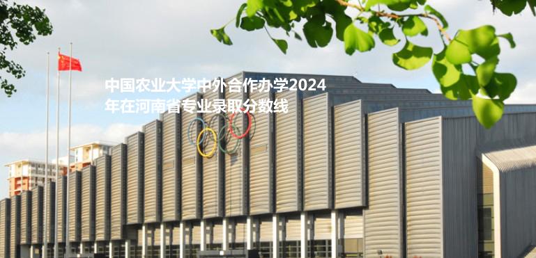 中国农业大学中外合作办学2024高考河南省专业录取分数线