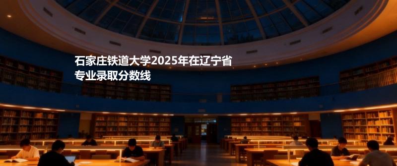 石家庄铁道大学2025在辽宁专业录取最低分详情