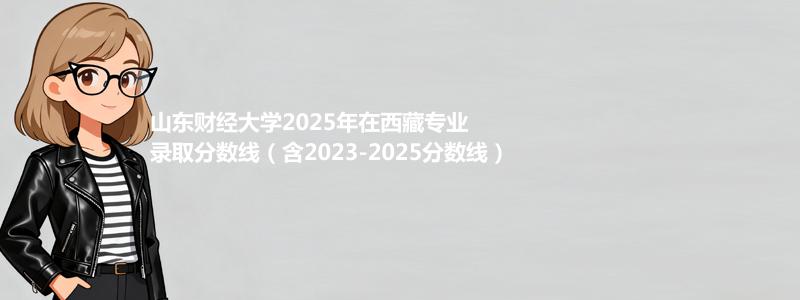山东财经大学2025年在西藏专业录取分数线（含2023-2025分数线）