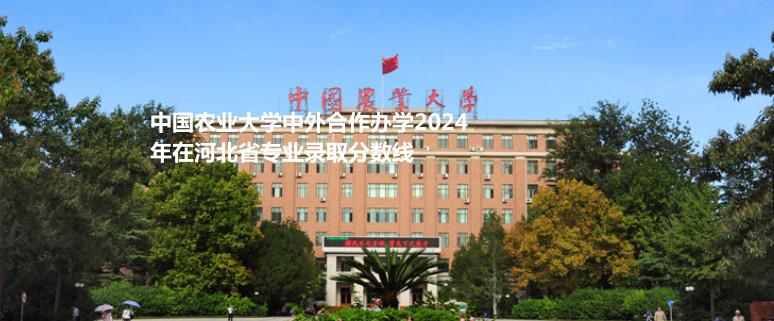 中国农业大学中外合作办学2024高考河北省专业录取分数线