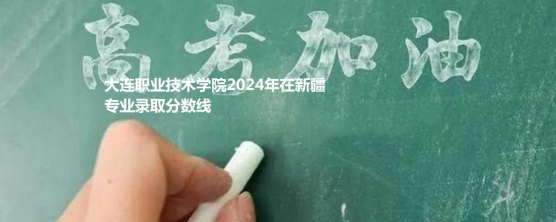 大连职业技术学院2024年在新疆专业录取分数线