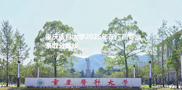 重庆医科大学2025年在广西录取分数线