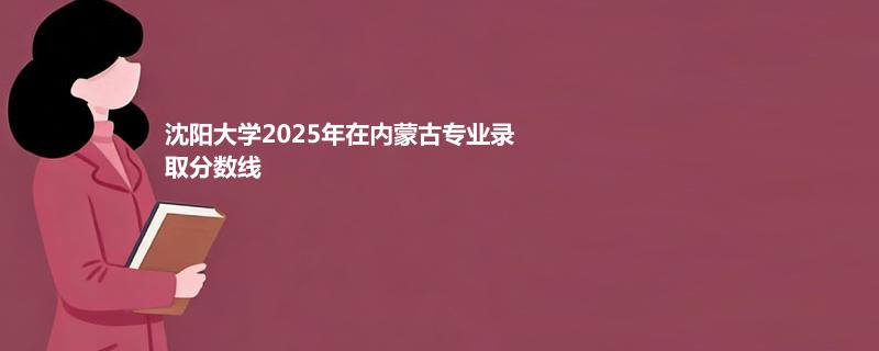 沈阳大学2025高考在内蒙古专业录取最低分、最高分