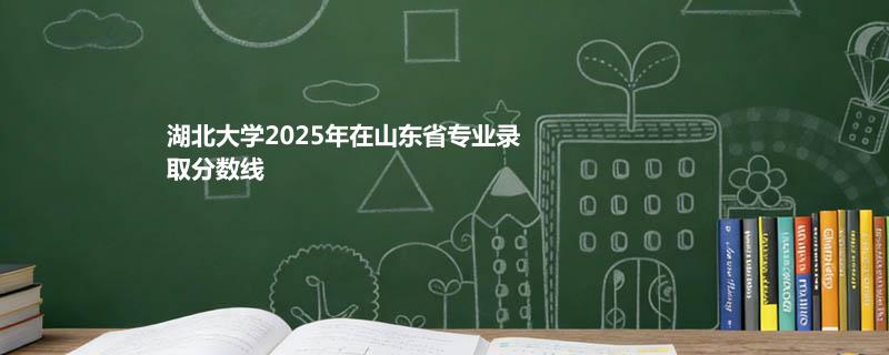湖北大学2025在山东分专业最低分和最高分