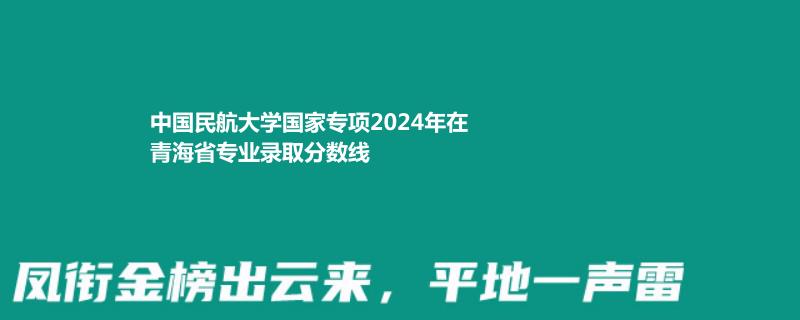 中国民航大学国家专项2024年在青海省专业录取分数线
