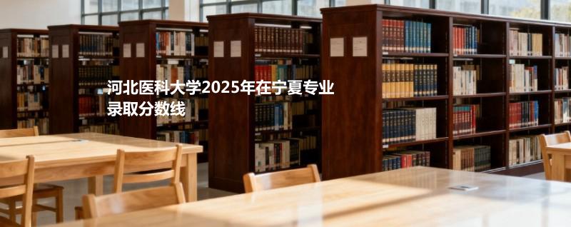 河北医科大学2025在宁夏专业录取最低分