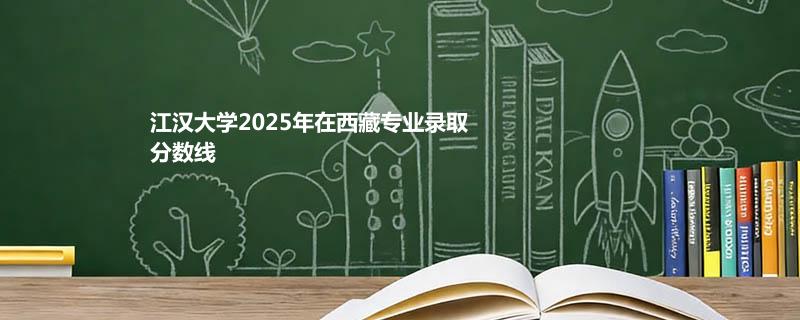 江汉大学2025年在西藏专业录取分数线