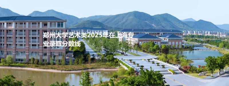 郑州大学艺术类2025年在上海专业录取分数线