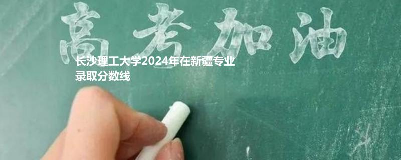 长沙理工大学2024高考新疆专业录取分数线