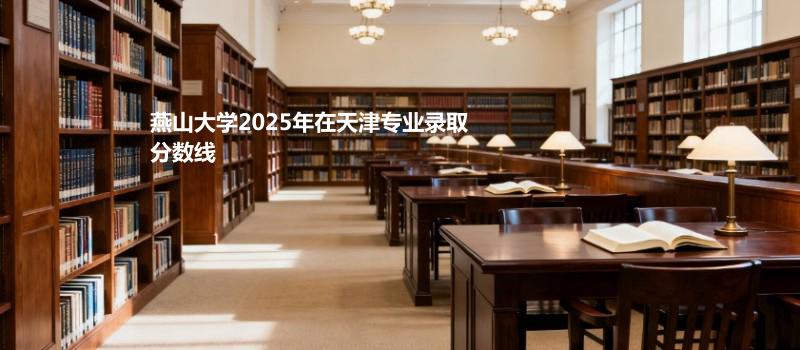 燕山大学2025在天津分专业最低录取分数